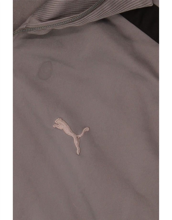 PUMA Mens Tracksuit Top Jacket XL Cinza Colourblock Poliéster