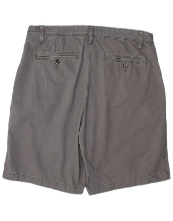 Nautica Mens Chino Shorts W32 Algodão Cinza Médio