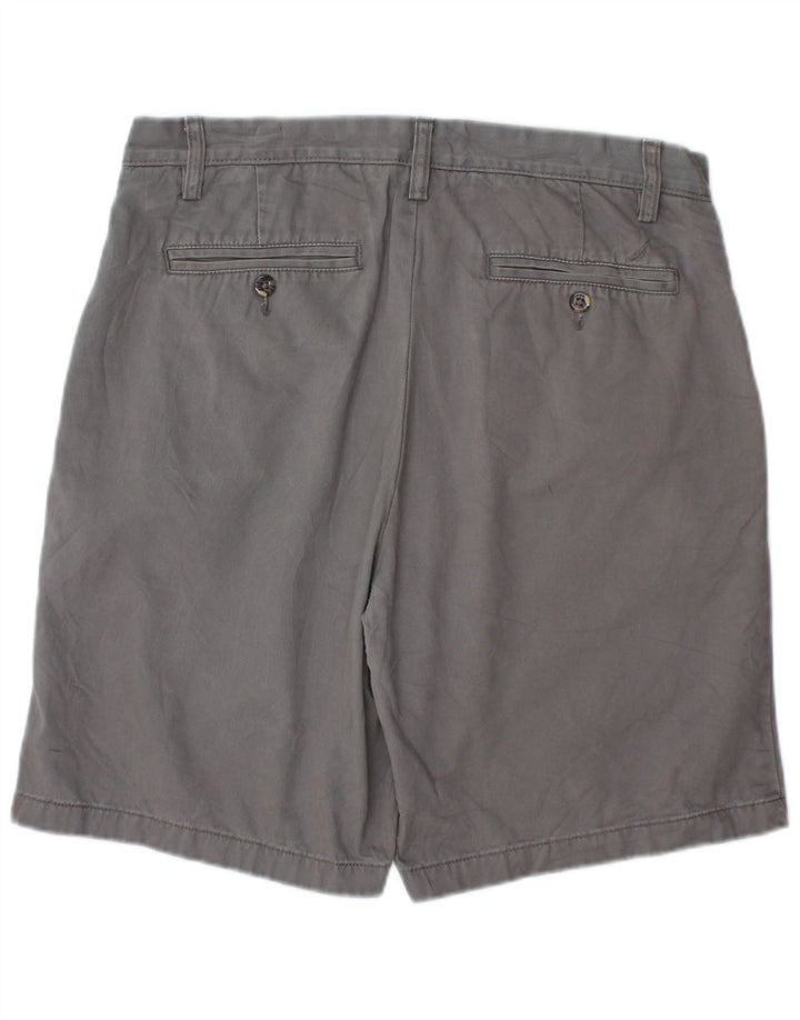 Nautica Mens Chino Shorts W32 Algodão Cinza Médio