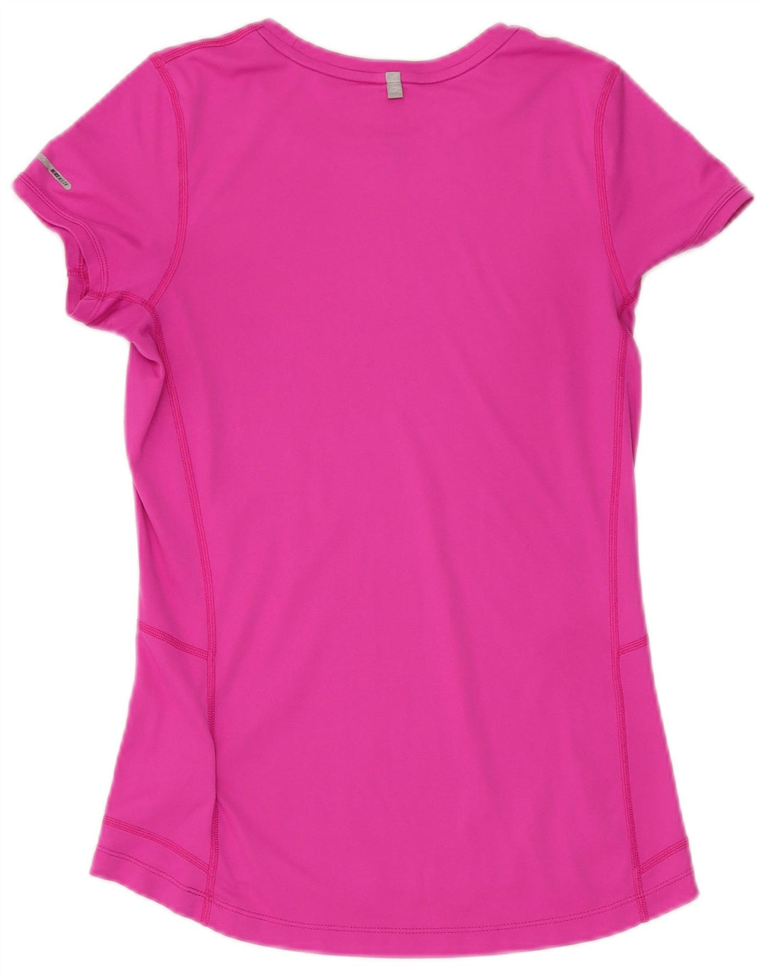 Camiseta feminina NIKE Dri Fit UK 8 pequena rosa poliéster