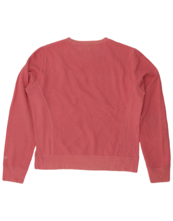 Jumper de moletom feminino Champion Heritage Classics UK 14 rosa médio