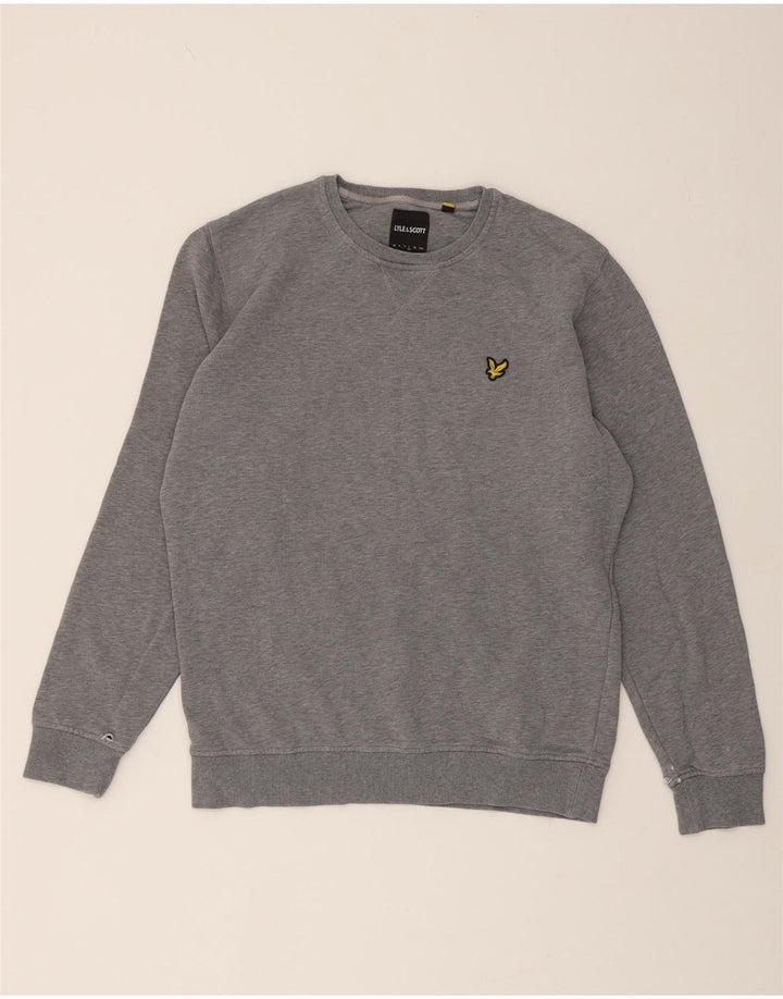 LYLE & SCOTT Mens Sweatshirt Jumper Large Grey Cotton Vintage Lyle & Scott and Second-Hand Lyle & Scott from Messina Hembry 