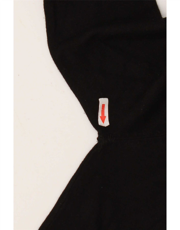 Zara Suéter feminino com gola redonda e gola redonda, preto pequeno