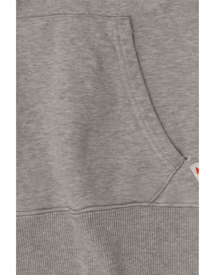 Tommy Hilfiger Suéter masculino com capuz e algodão cinza médio