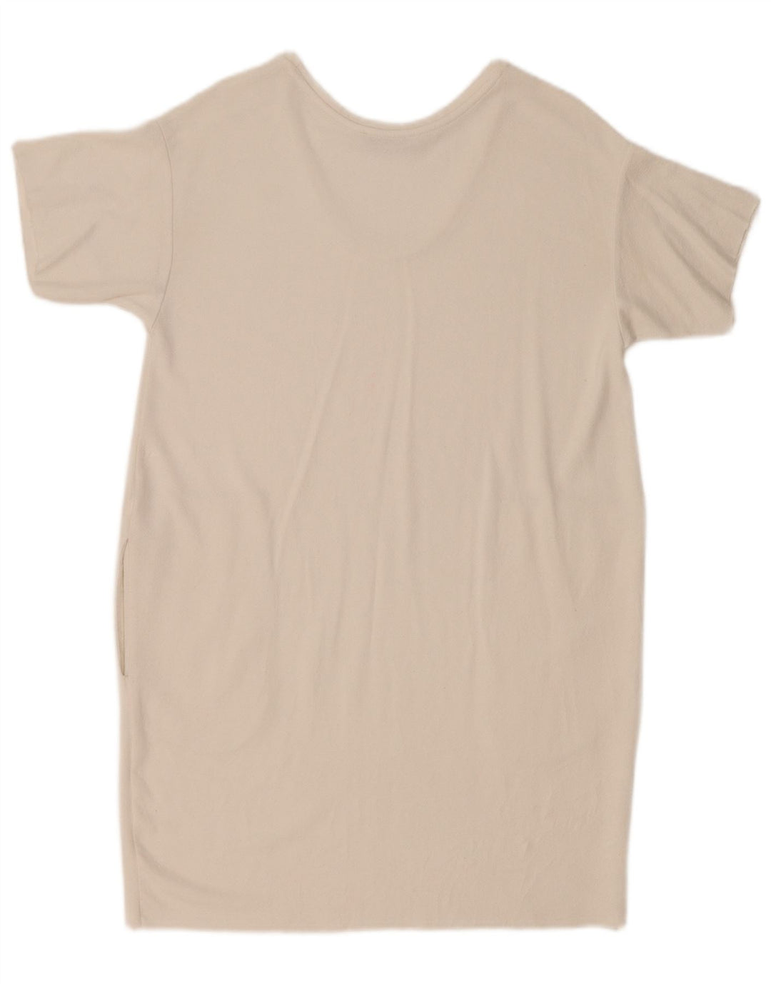 Vestido camiseta feminino grande Zara Reino Unido 10 pequeno branco