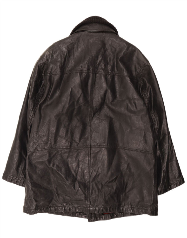 Casaco de couro masculino HENRY COTTONS IT 54 2XL preto