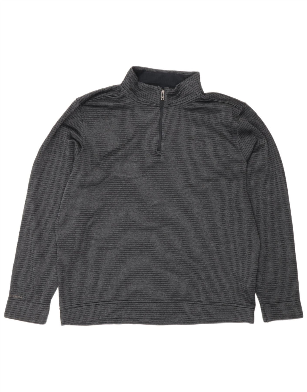 Under Armour Masculino Storm-Fit Zip Neck Pulôver Treino Top XL Cinza Listrado