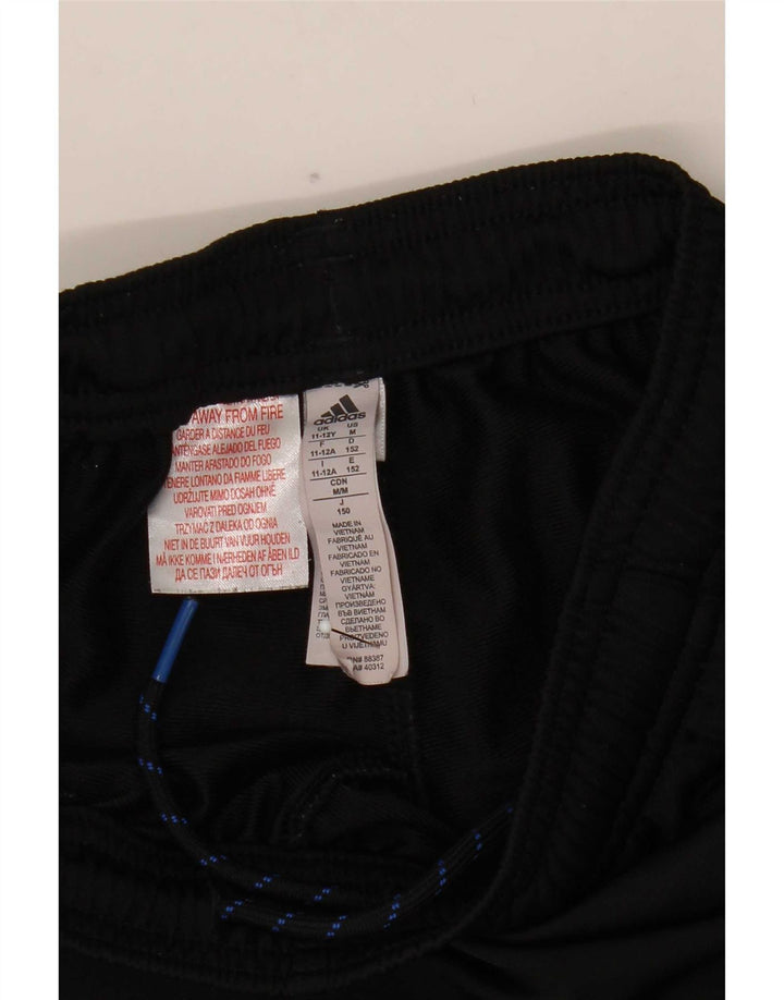 Calças de treino Adidas meninos 11-12 anos poliéster preto