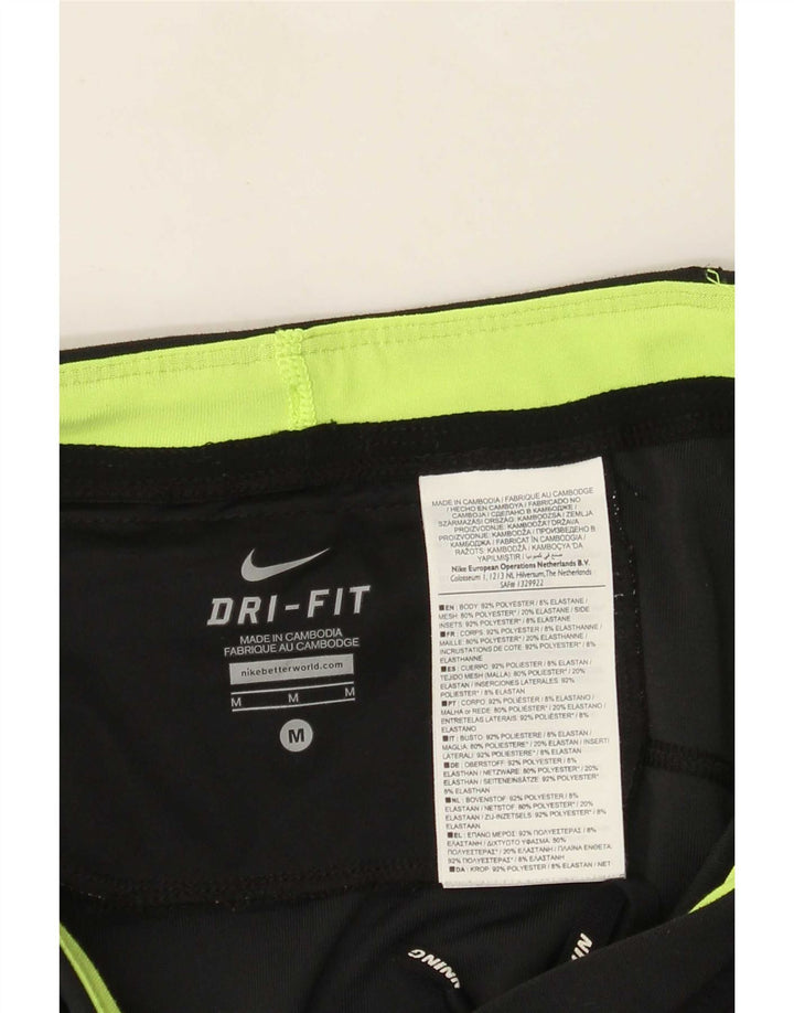 Leggings Nike Dri Fit Capri UK 12 Médio Preto Colourblock Poliéster