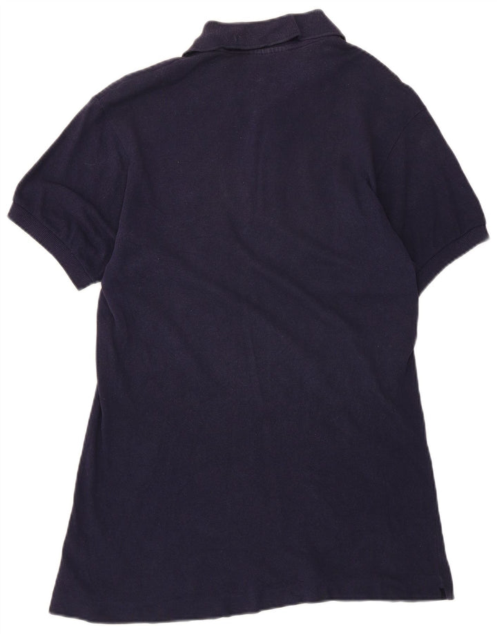 Camisa polo masculina Lacoste XS azul marinho algodão