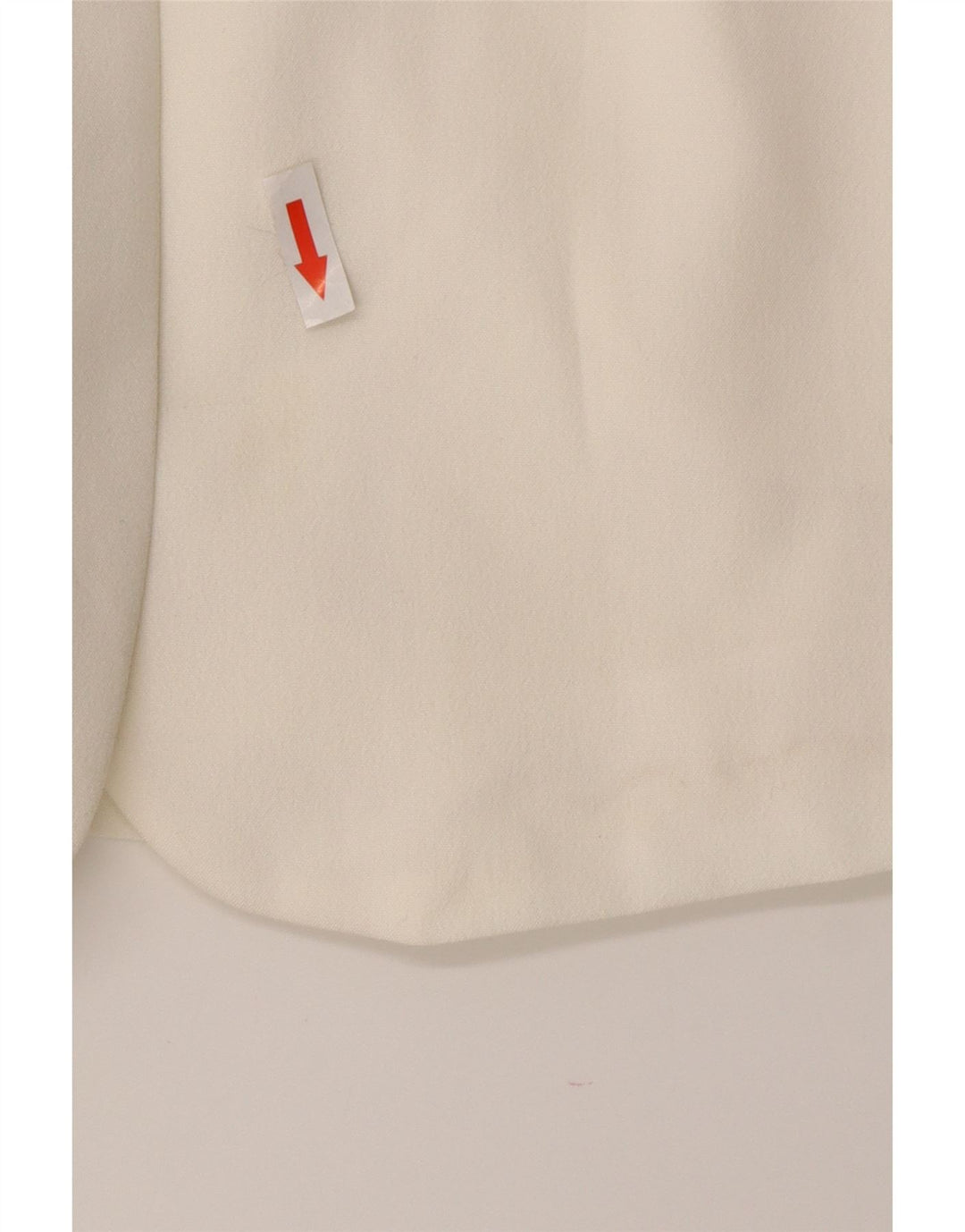 Jaqueta blazer feminina com 3 botões Wit Boy UK 10 pequena poliéster branco