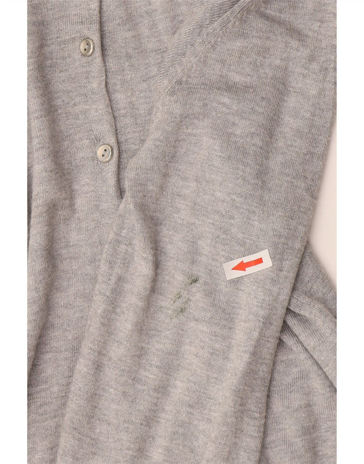 Suéter cardigã feminino Marks & Spencer Reino Unido 14 Viscose cinza médio
