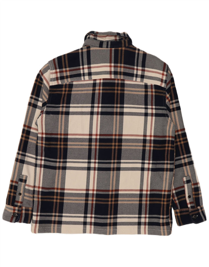 Camisa masculina de flanela Marks & Spencer grande xadrez multicolorida