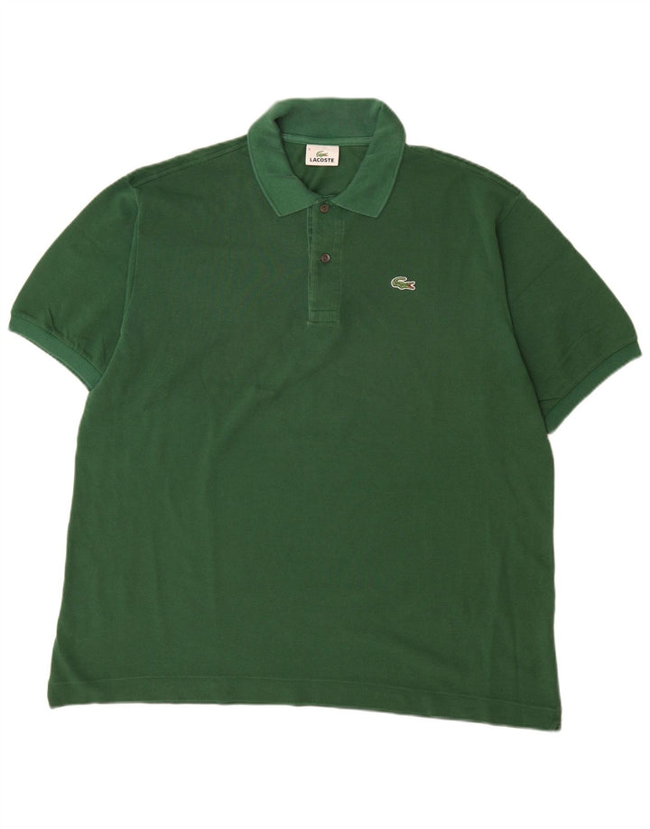 Camisa polo masculina LACOSTE tamanho 6 XL algodão verde