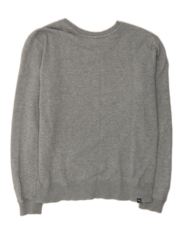 PUMA Mens Sweatshirt Jumper Medium Grey Cotton Vintage Puma and Second-Hand Puma from Messina Hembry 