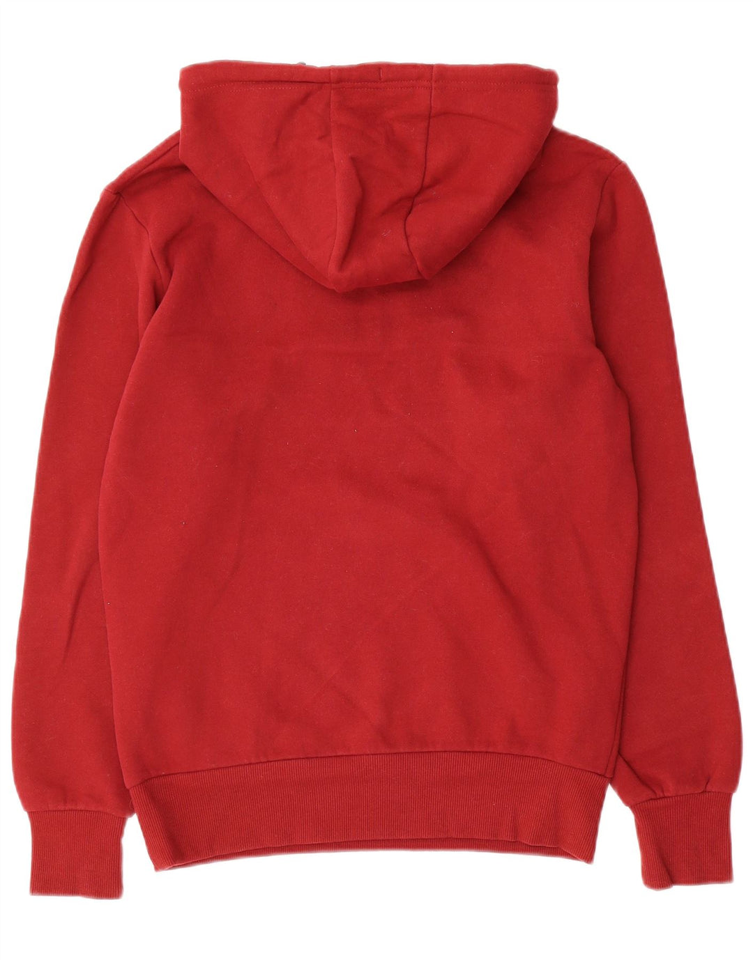 ELLESSE Suéter masculino com capuz e zíper e gola pequena de algodão vermelho