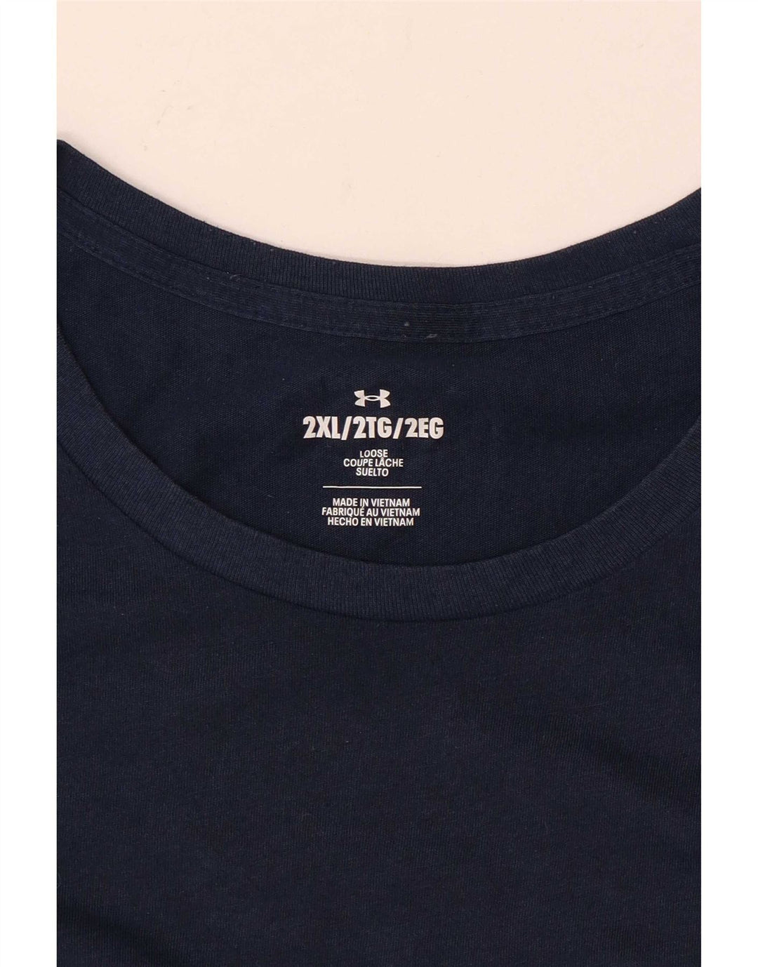 Camiseta masculina Under Armour Top 2XL azul marinho