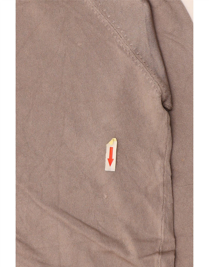 Suéter cardigã feminino Zara Reino Unido 14 grande viscose cinza
