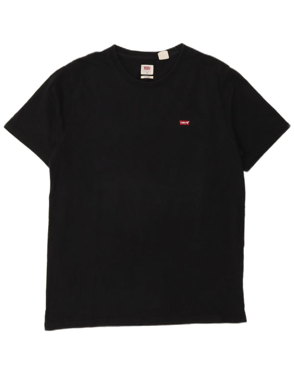 Camiseta masculina Levi's Standard Fit top médio algodão preto