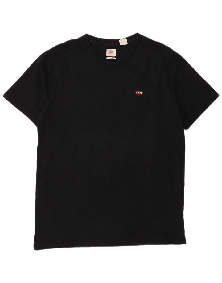 Camiseta masculina Levi's Standard Fit top médio algodão preto
