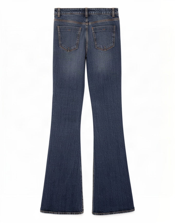 Zara Calça jeans feminina larga EU 34 2XS W24 L34 Azul