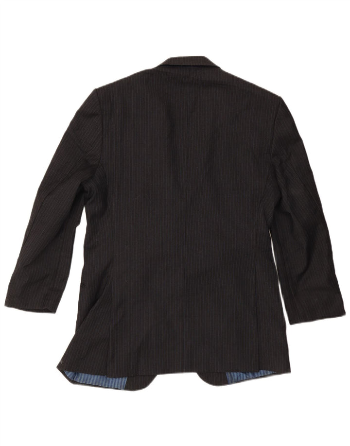 Jaqueta blazer masculina de 2 botões Marks & Spencer Reino Unido 38 risca de giz cinza médio