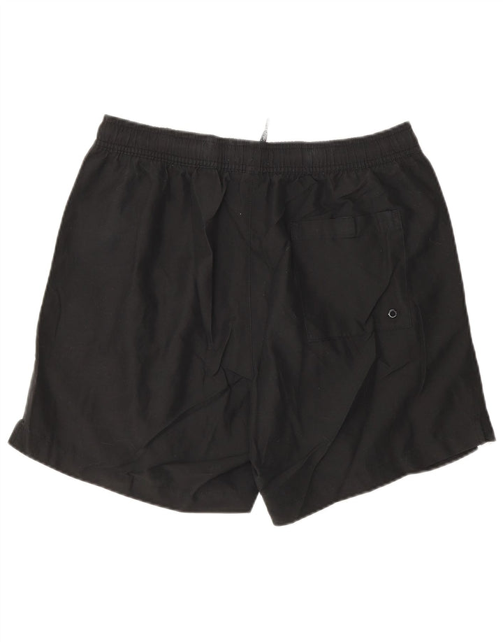 CALVIN KLEIN Shorts de natação masculino gráfico médio preto poliéster