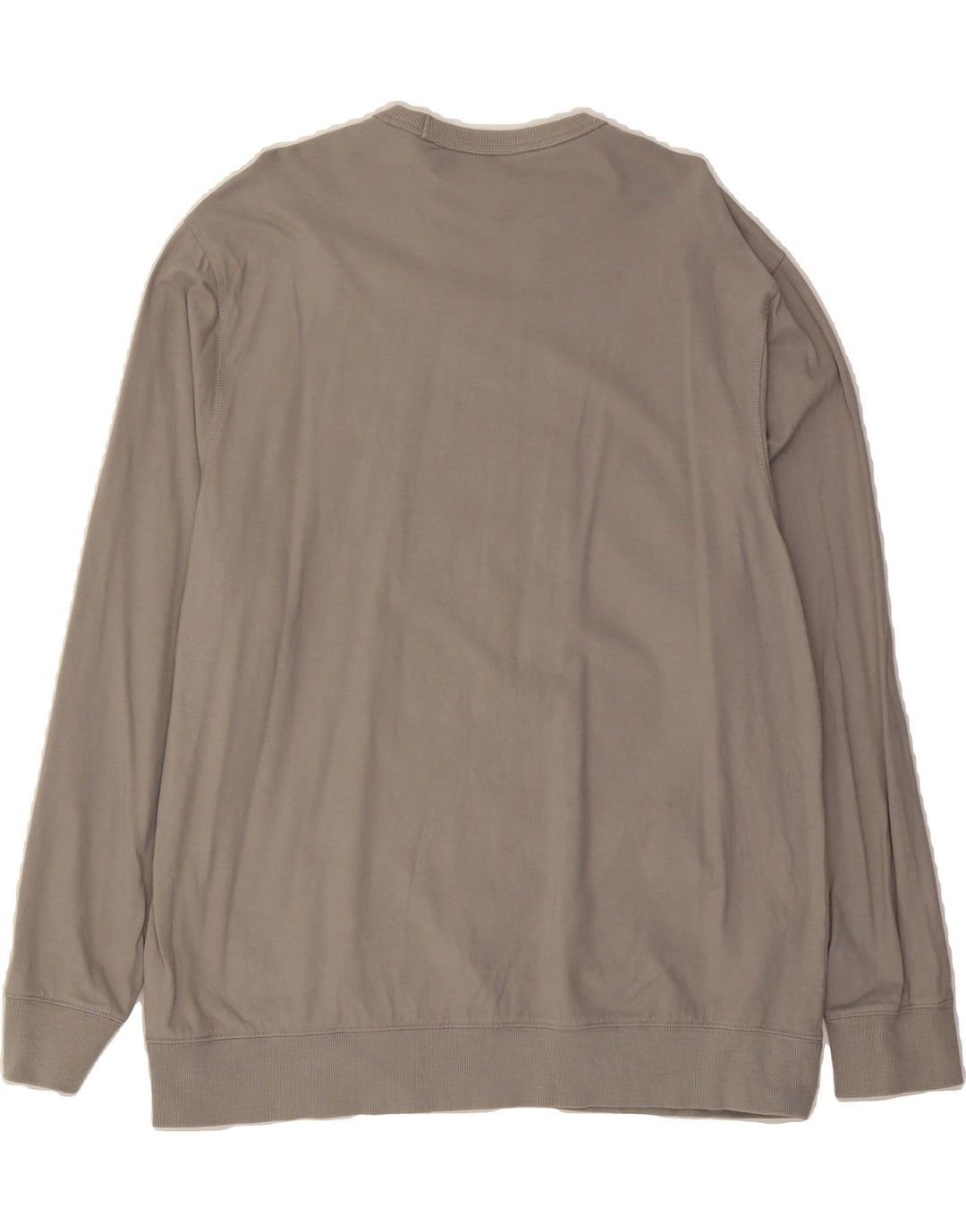 IZOD Mens Salt Water Top Long Sleeve XL Grey Cotton Vintage Izod and Second-Hand Izod from Messina Hembry 