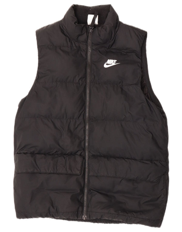 Colete acolchoado Nike Boys 13-14 anos XL preto poliéster