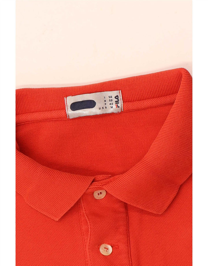 Camisa Polo Masculina Fila IT 50 Médio Laranja