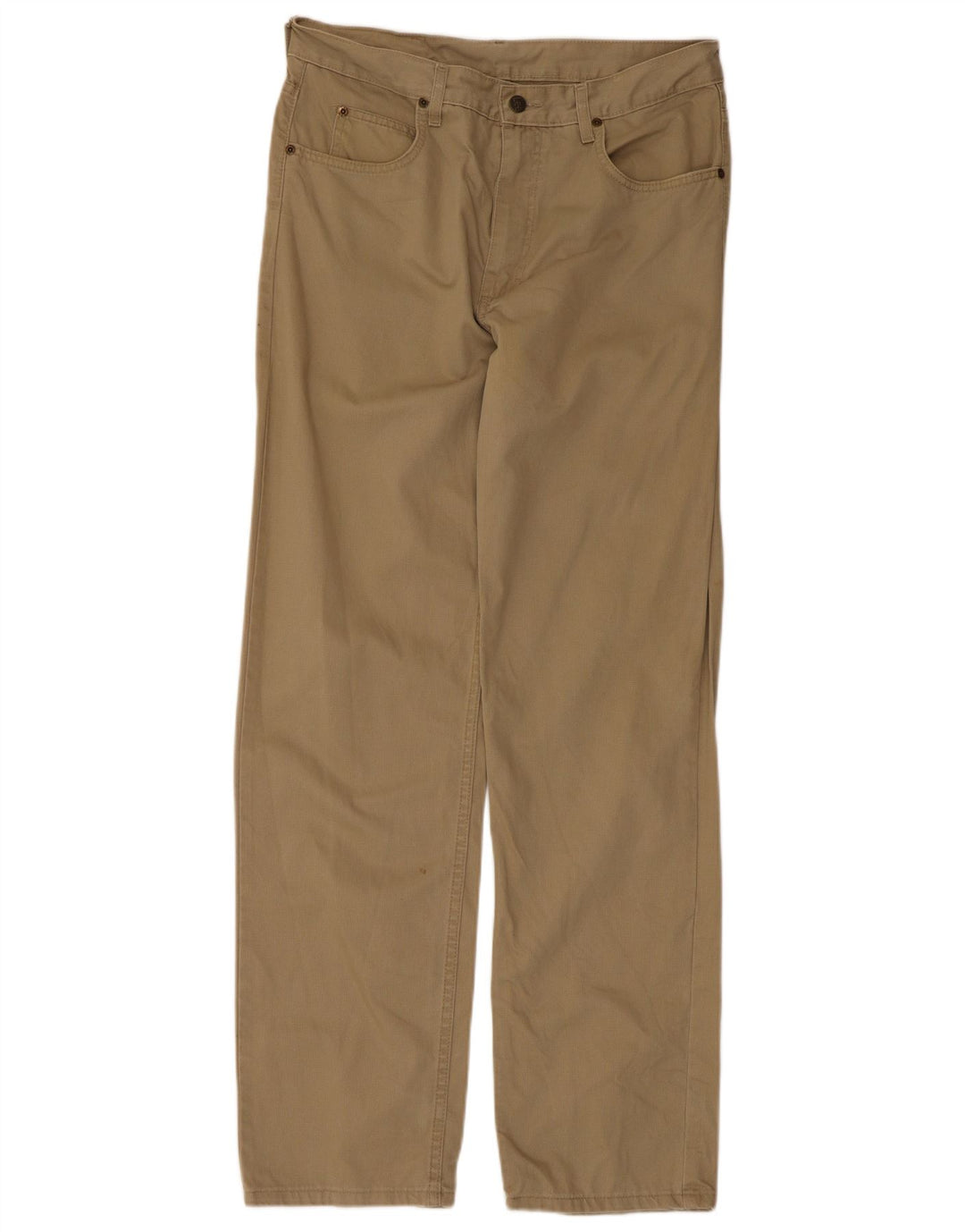 Calça casual masculina Lee W34 L32 algodão bege