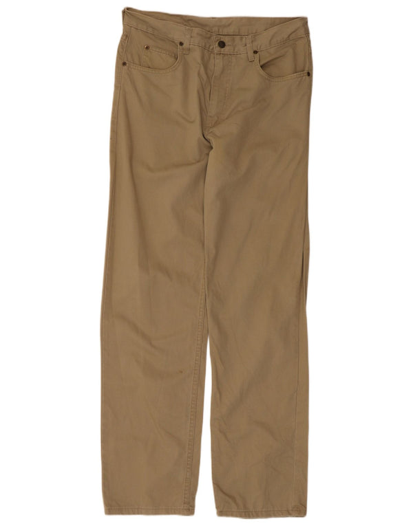 Calça casual masculina Lee W34 L32 algodão bege