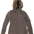Jaqueta corta-vento masculina O'Neill com capuz UK 10 poliéster cinza pequeno