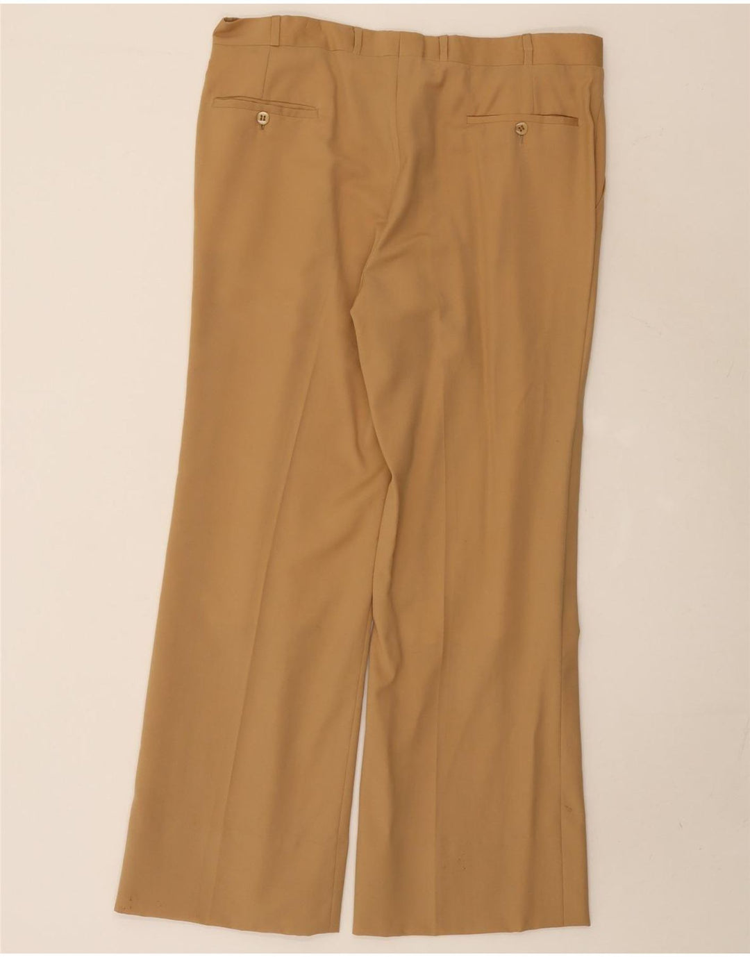 Terno masculino vintage com 2 botões UK 38 médio W36 L29 bege
