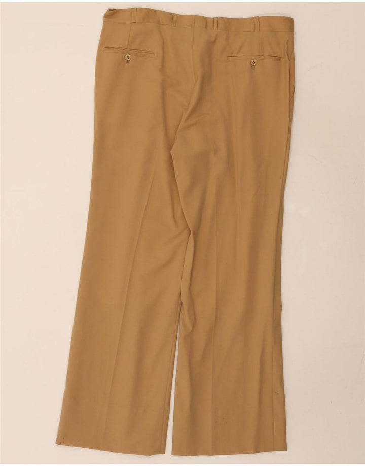 Terno masculino vintage com 2 botões UK 38 médio W36 L29 bege
