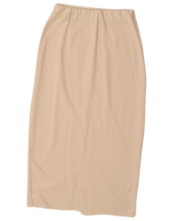 Zara saia midi feminina de malha pequena W27 off white