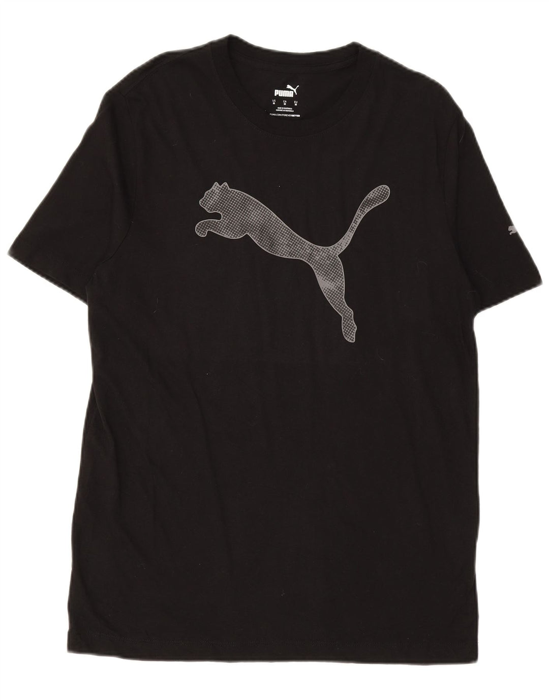 Camiseta masculina PUMA Graphic Top médio algodão preto