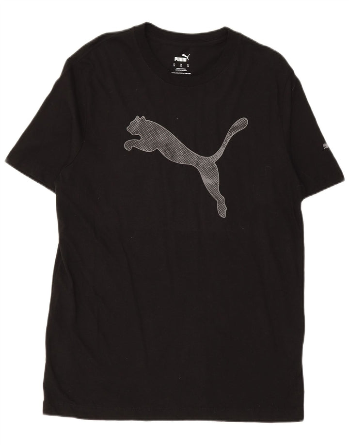 Camiseta masculina PUMA Graphic Top médio algodão preto