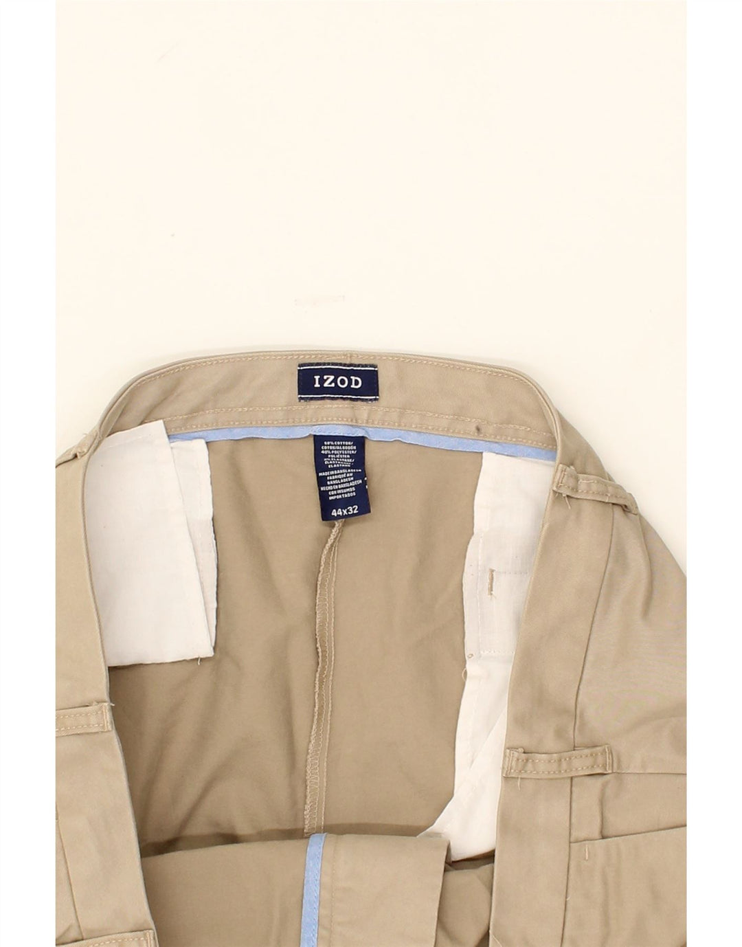 IZOD Mens Pegged Chino Trousers W44 L32 Beige Cotton Vintage Izod and Second-Hand Izod from Messina Hembry 