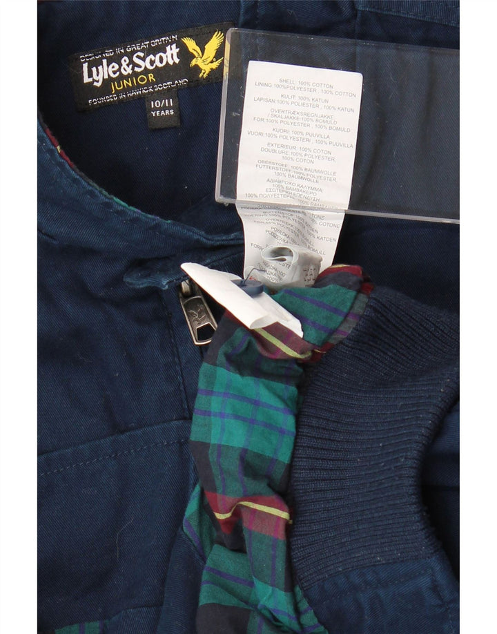 Jaqueta bomber Lyle & Scott Boys 10-11 anos azul marinho algodão