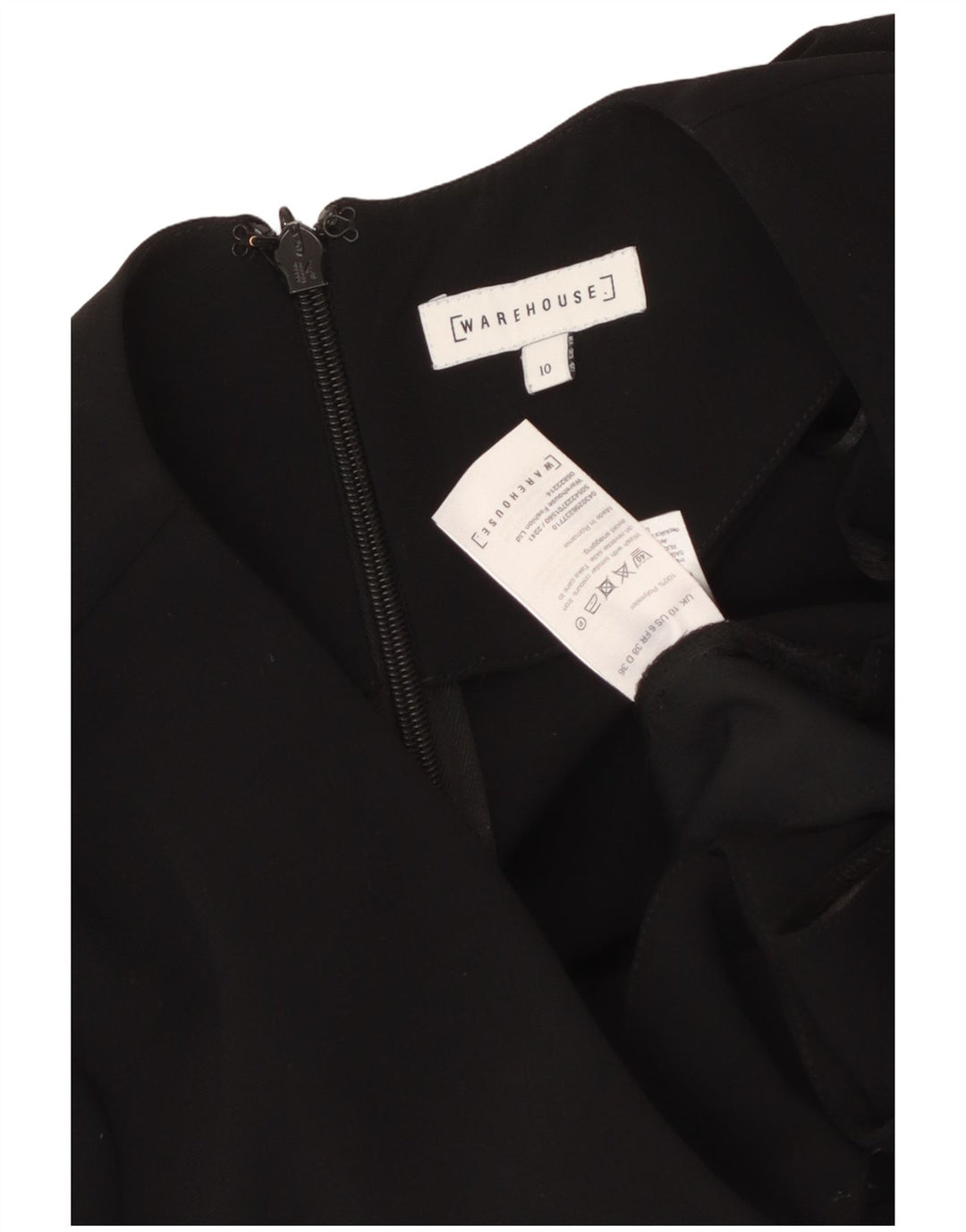 Macacão feminino WAREHOUSE UK 10 pequeno poliéster preto