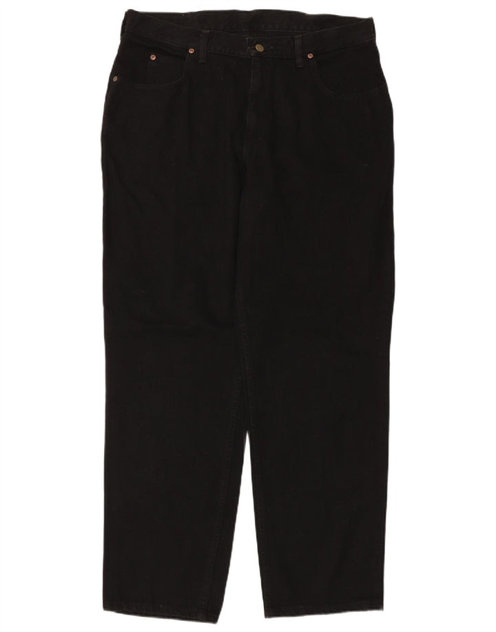 LEE Mens St.Louis Tapered Jeans W38 L32 Algodão Preto