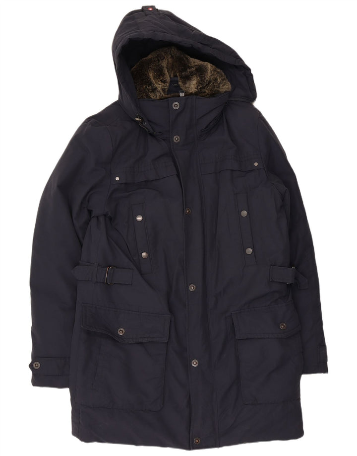Casaco corta-vento masculino Canadiens com capuz IT 52 XL azul marinho