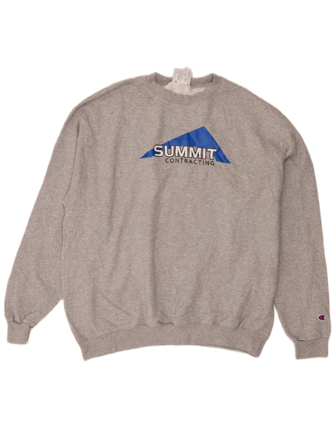 Moletom masculino Champion Summit Graphic Jumper XL cinza manchado de algodão