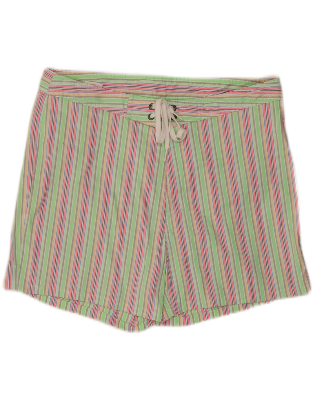 Shorts de natação masculino Sundek grande poliéster listrado verde