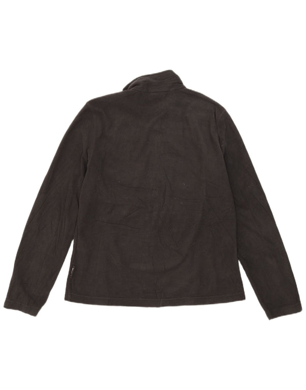 Jaqueta de lã feminina Jack Wolfskin Reino Unido 14/16 grande poliéster preto