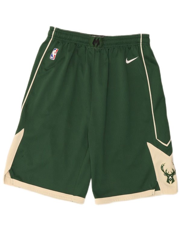 Nike Mens Milwaukee Bucks Graphic Sport Shorts XL Green Colourblock