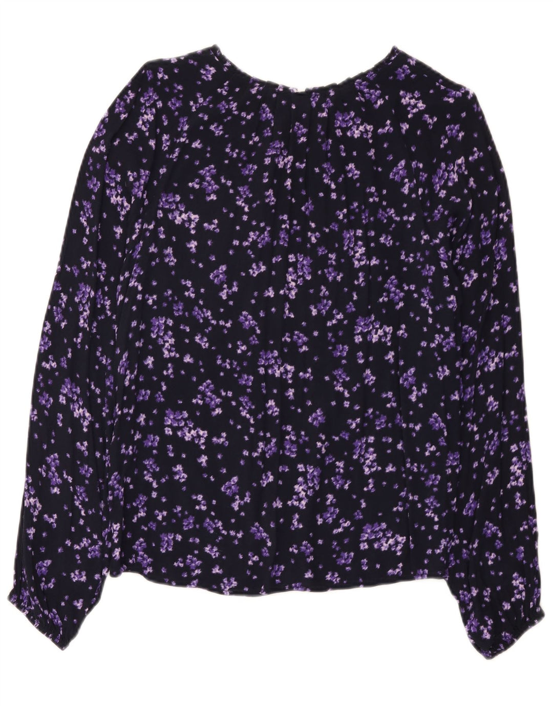 Blusa feminina C&A EU 38 viscose floral roxa média
