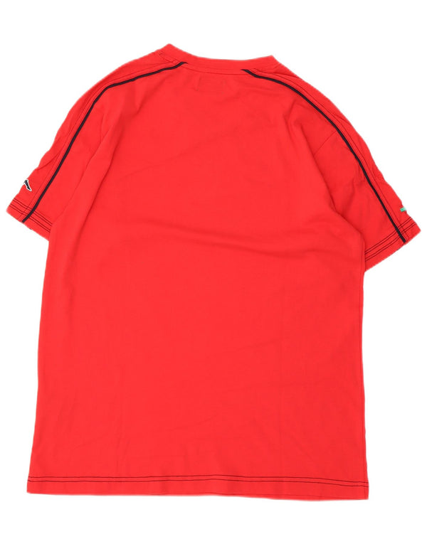 Camiseta masculina Kappa Top grande algodão vermelho