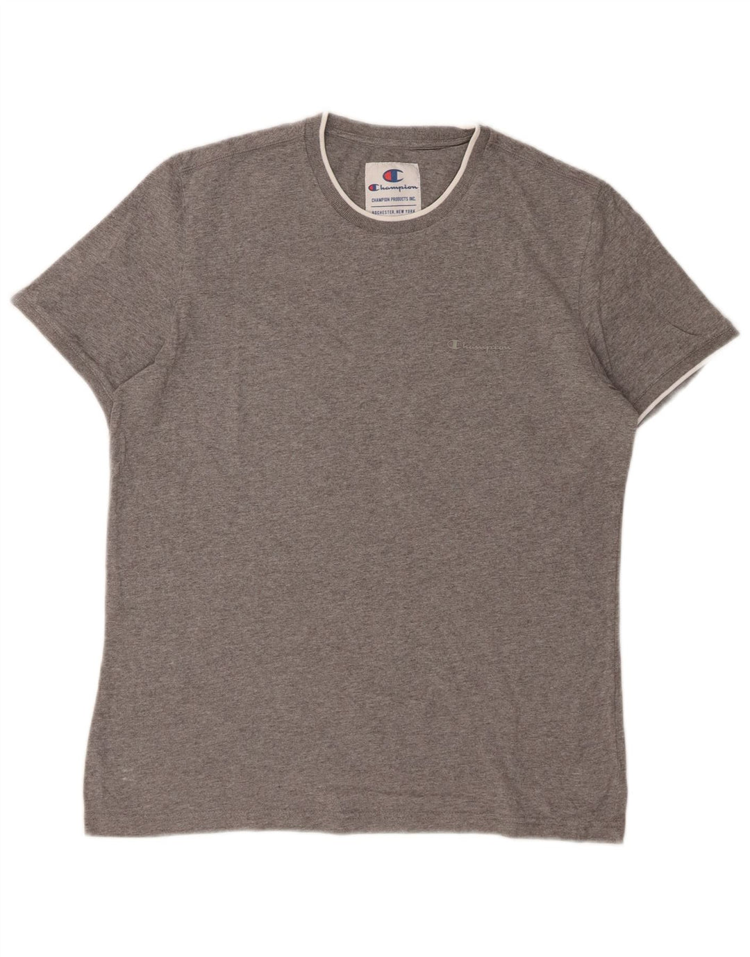 CAMPEÃO Camiseta Masculina Top Grande Cinza